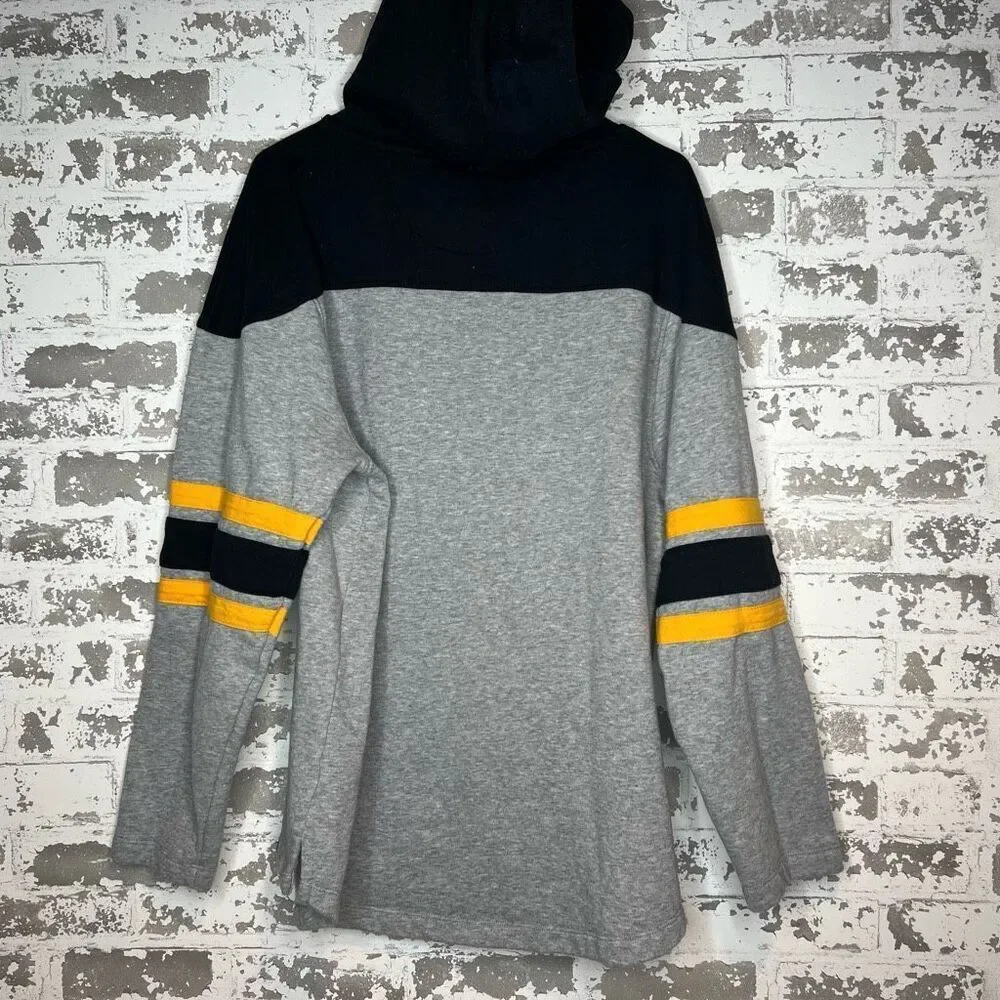 47 Brand Pittsburgh Steelers Gray Black Yellow Pullover Hoodie